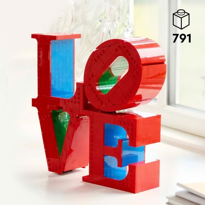 LEGO Art 31214 LOVE - Conjunto de Construção para Adultos - Decoração e Presente para Casais