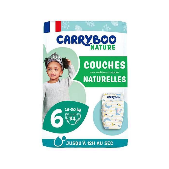 Carryboo Nature Fraldas Naturais e Repolho Tamanho 6 (16-30kg), x34