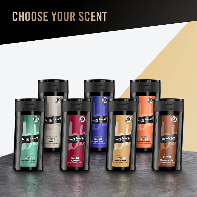 Bruno Banani Man's Best Erfrischendes 3-in-1 Duschgel