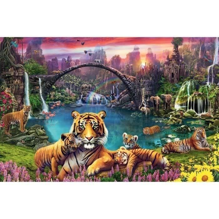 Puzzel van 3000 stukjes: Tijgers in de lagune, Volwassenen, 14 jaar en ouder, 00016719, Ravensburger