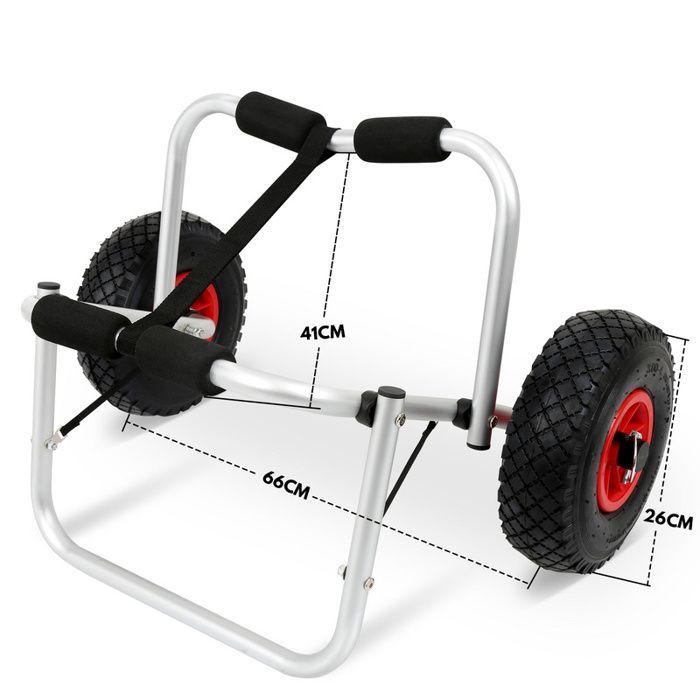Yaskilosiu Chariot de kayak 2pcs Chariot de Transport pliant d'alliage d'aluminium PLANCHE DE SURF