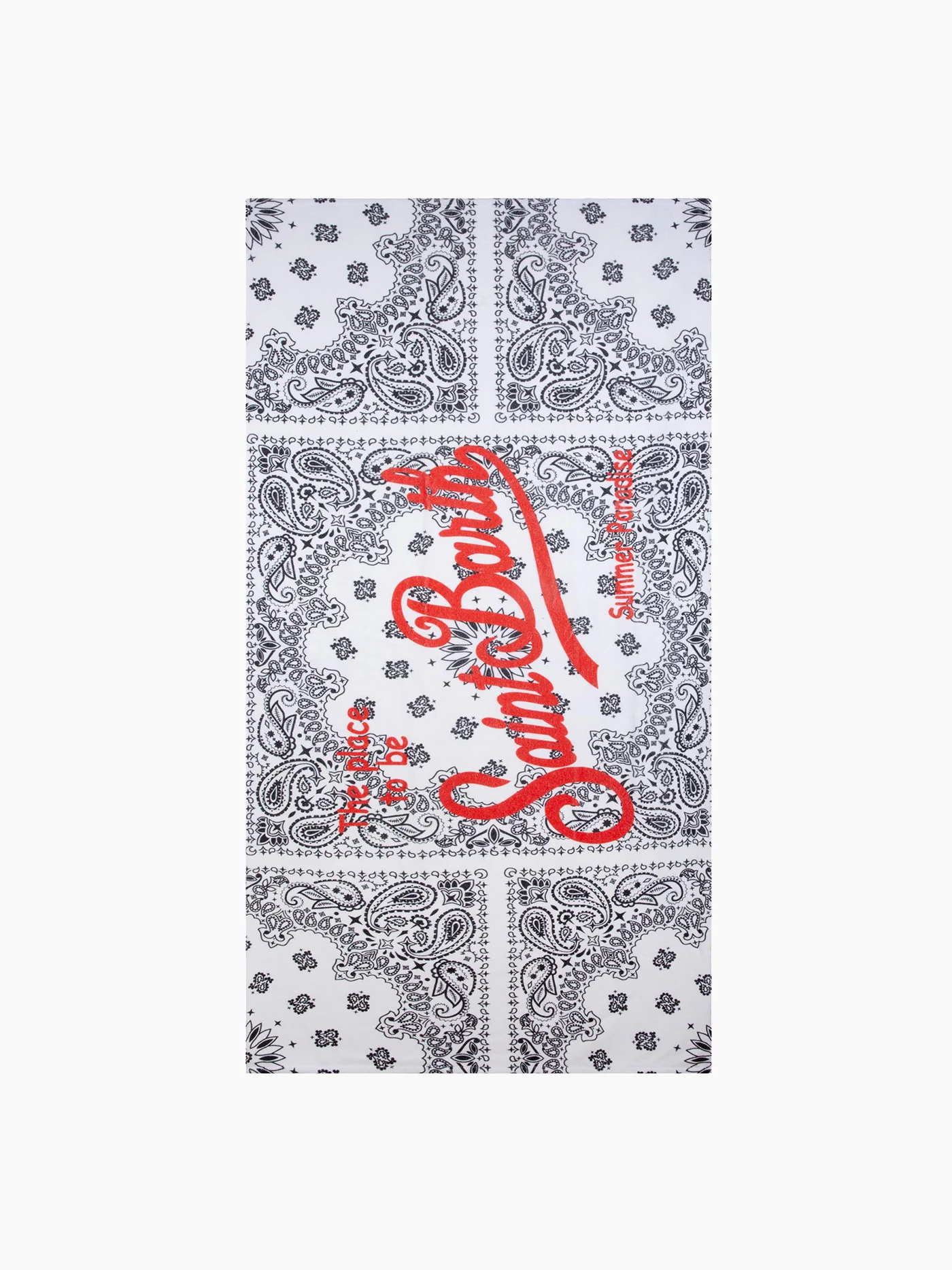 Strandhanddoek met witte bandana-print