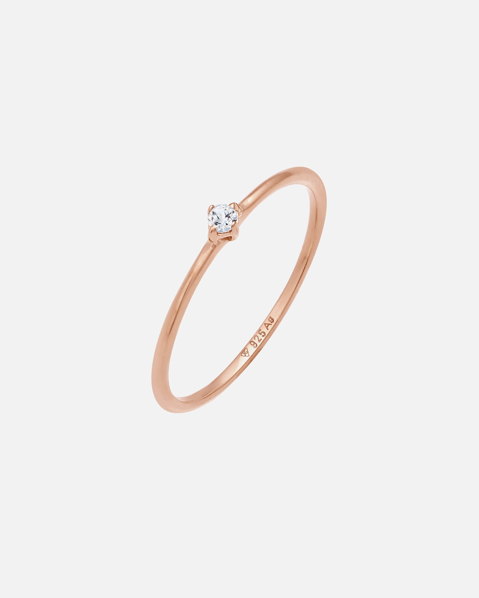 Elli PREMIUM Elli PREMIUM Bague Femmes Pile Solitaire Elégante Filigrane avec Topaze Pierre Précieuse en argent sterling 925 Plaqué Or