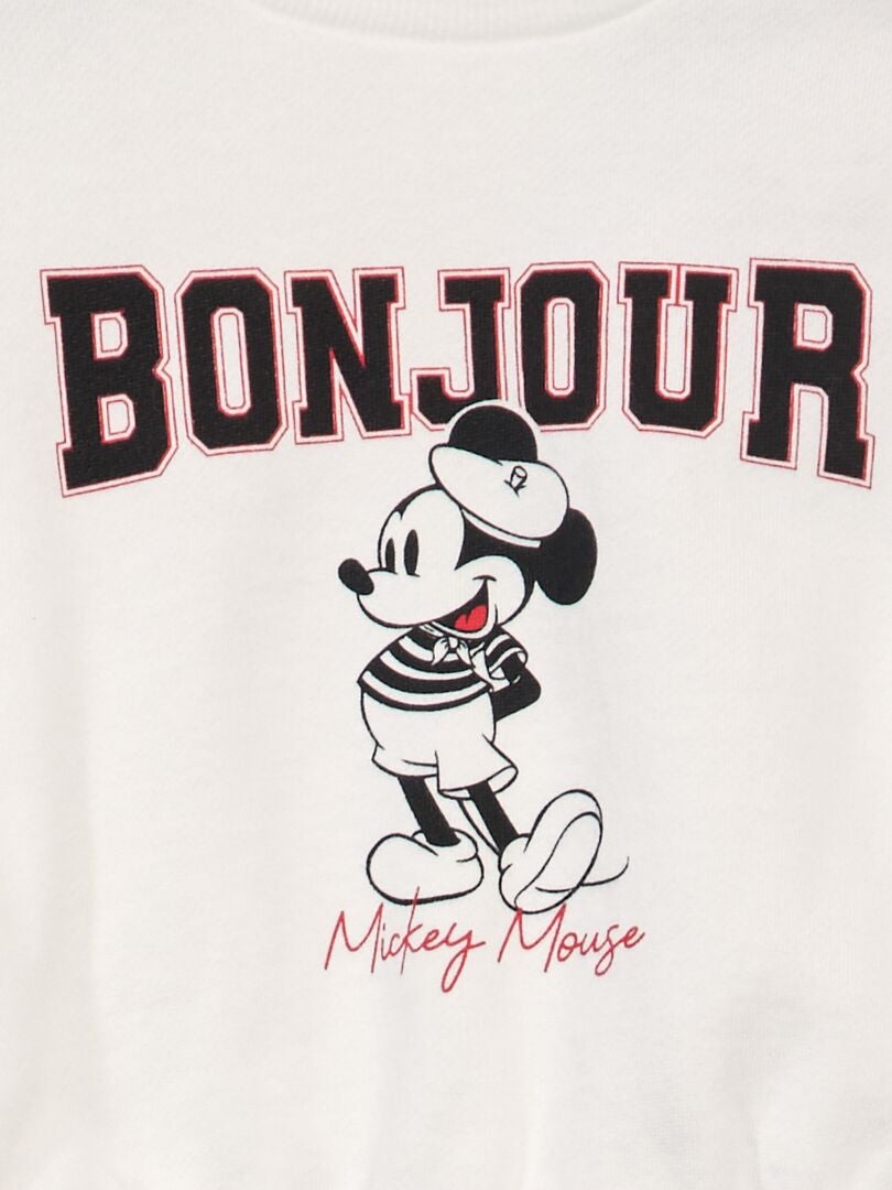 Mickey Mouse fleece sweatshirt - wit