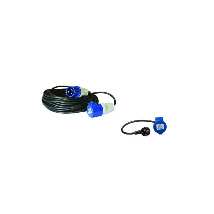 ANTARION - Prolunga da 15 m P17 + adattatore femmina per camper