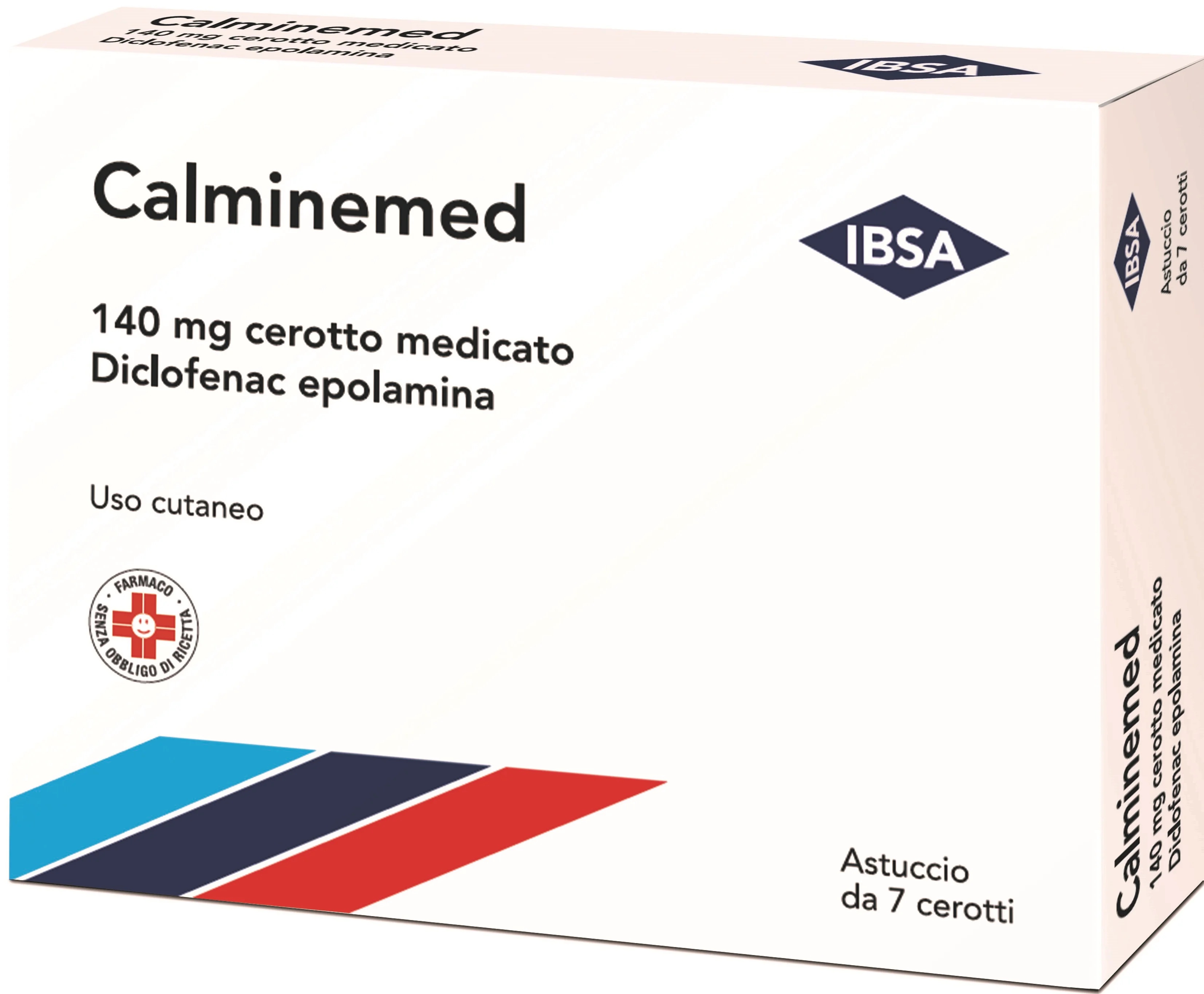 IBSA Calminemed 140 mg 7 medicinale pleisters diclofenac epolamine