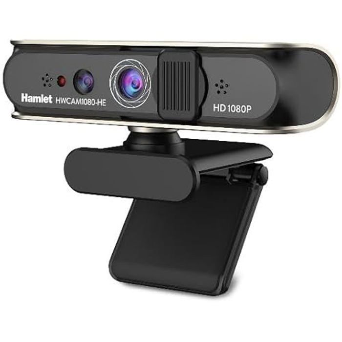 Webcam HAMLET FHD com microfone integrado - resolução 1920x1080 - USB 2.0 - compatível com Windows 10/11