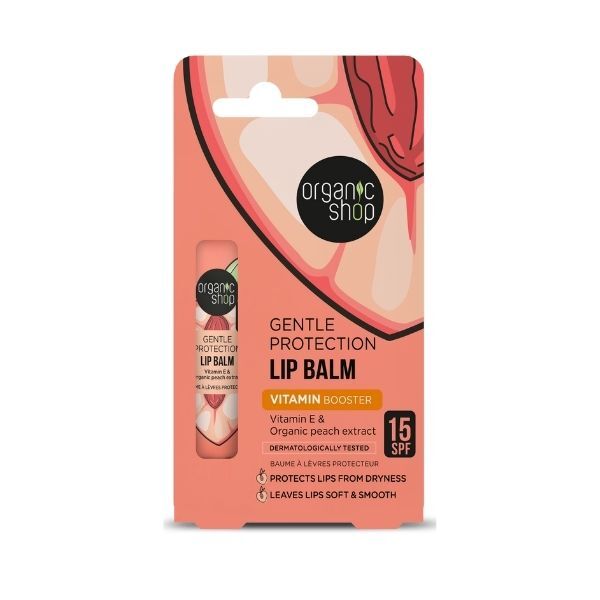 Jemný ochranný balzám na rty Organic Shop SPF 15 10ml