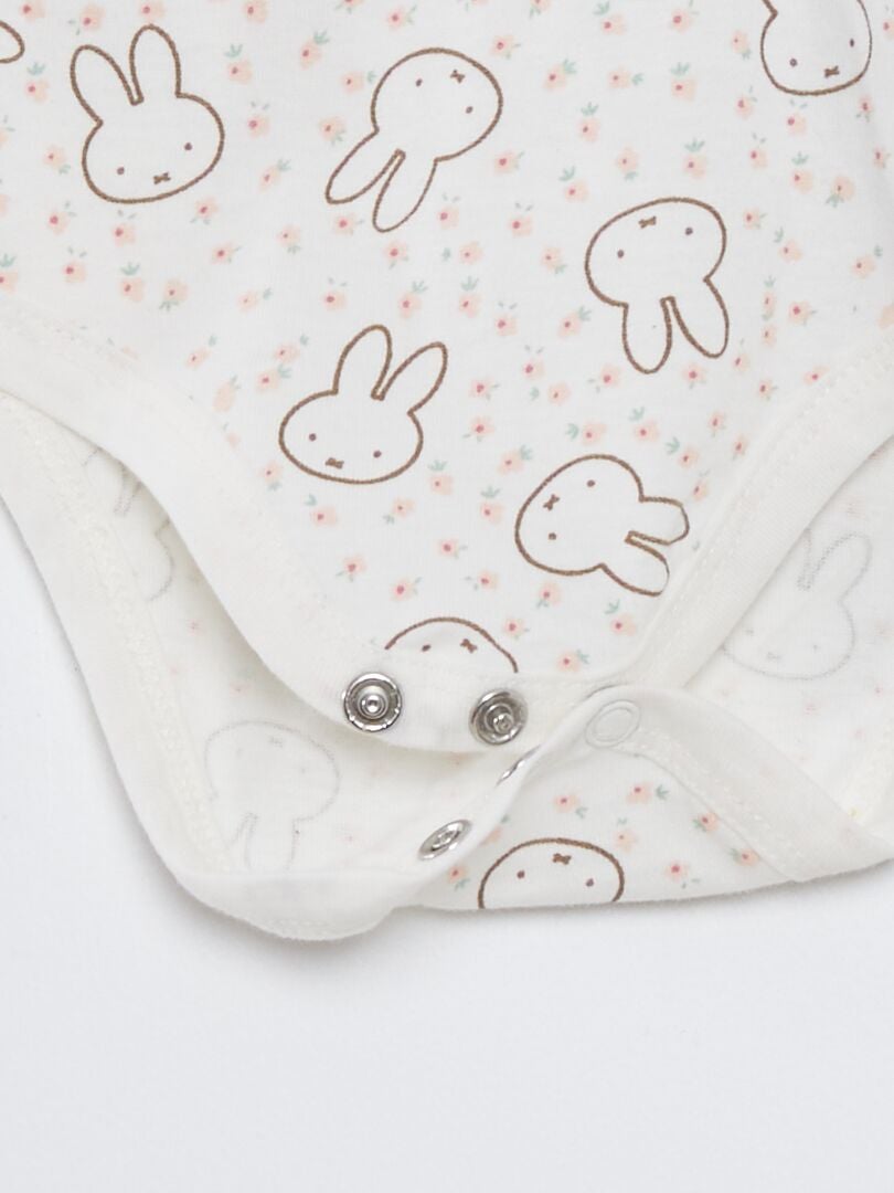 Body con estampado de conejos - BLANCO
