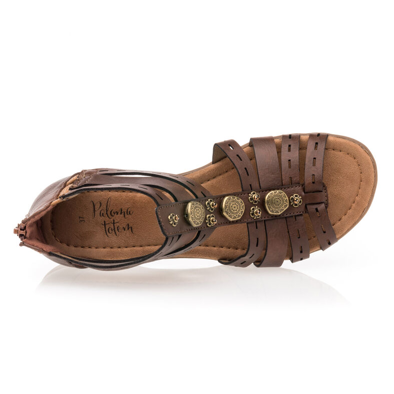 Brune sandaler / sko med åpen tå til dame