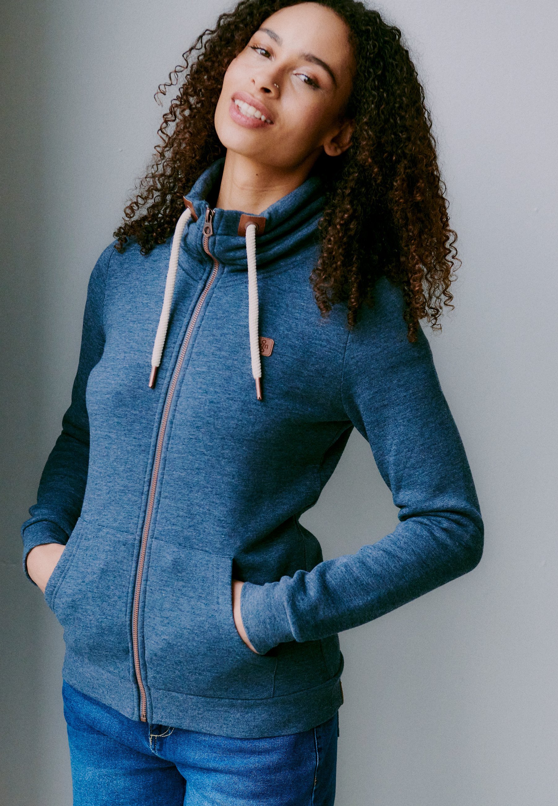 Oxmo OXVICKY - Felpa con zip - ins bl mel