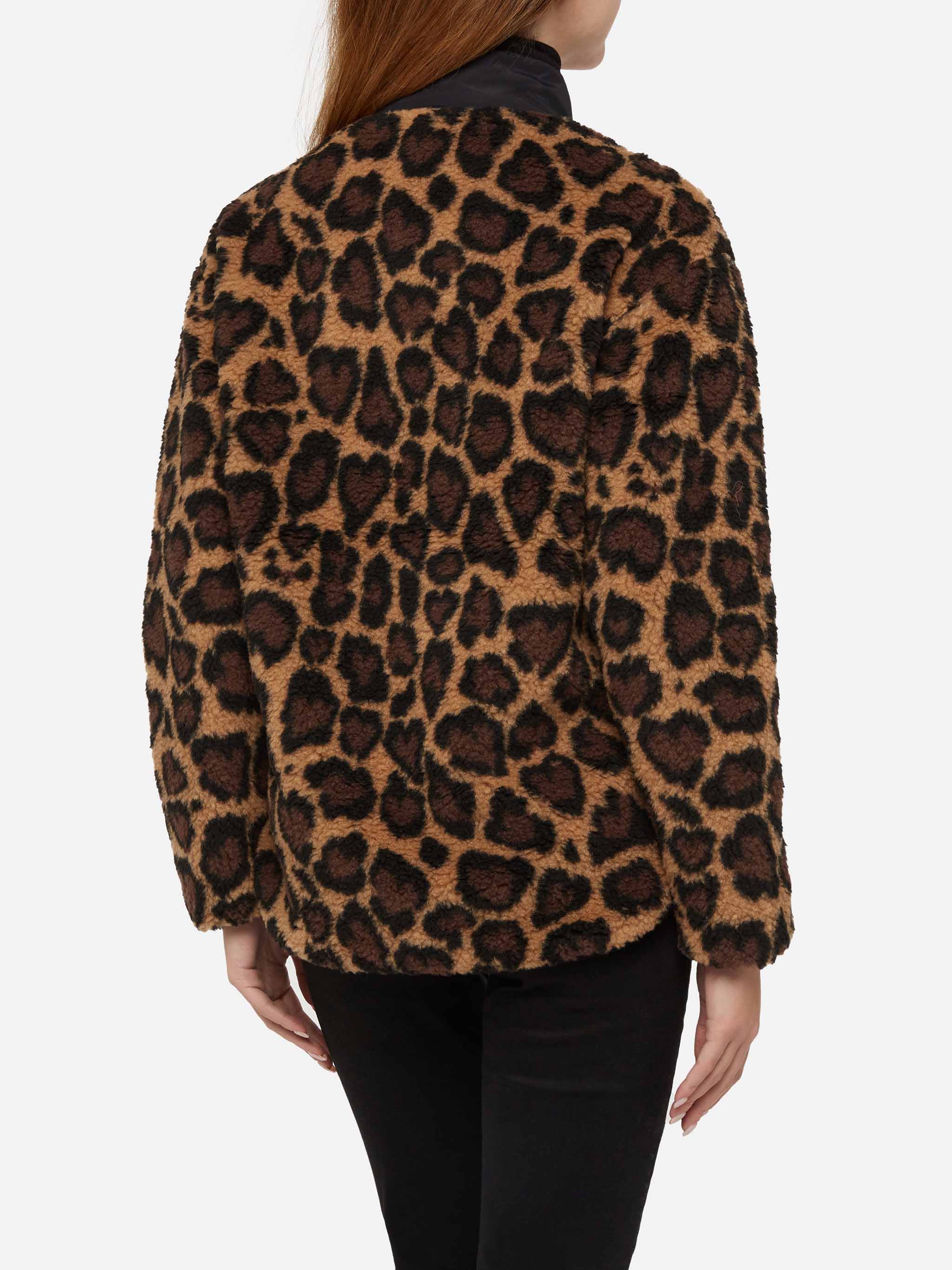 Veste polaire à imprimé léopard Teddy Keystone