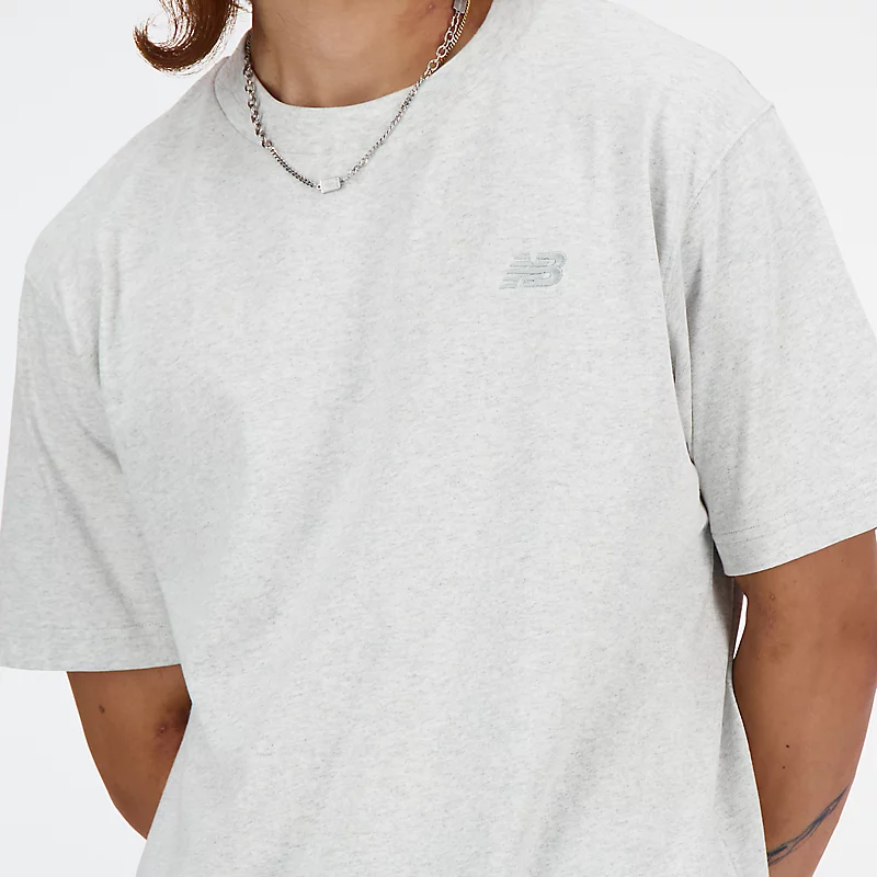 Herren-Sport-T-Shirt aus Baumwolle - ASH MEATHER