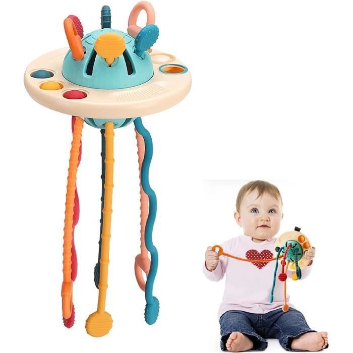 Sensorisch speelgoed - Montessori - Trektouw - Voedselveilig siliconen - 0 maanden en ouder - Unisex