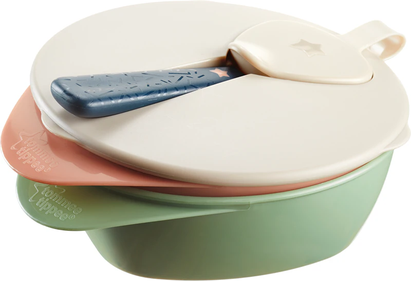 Conjunto de utensílios de mesa infantis Tommee Tippee Easy Scoop 6 m+