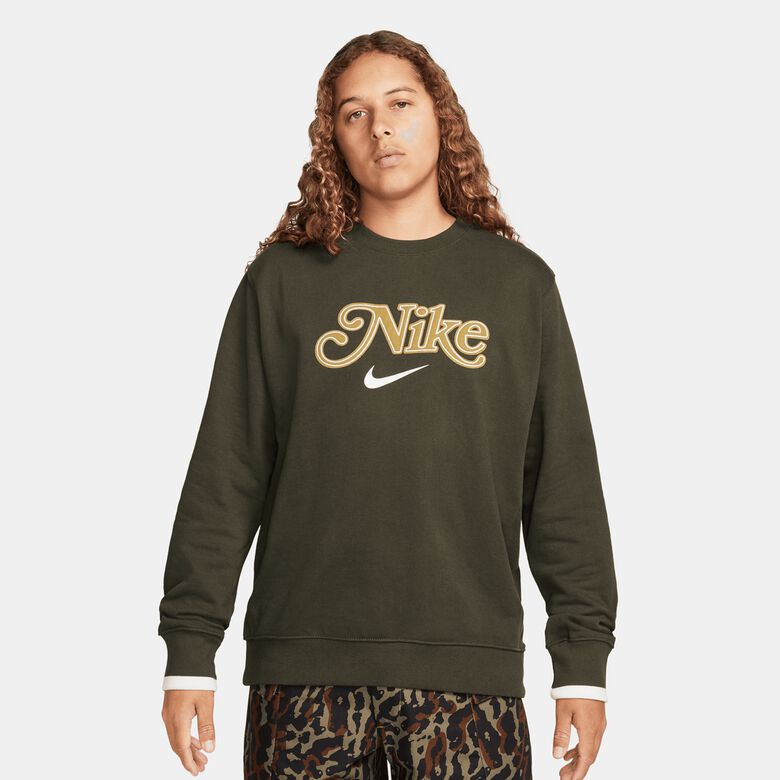 Sportieve fleece sweater met ronde hals