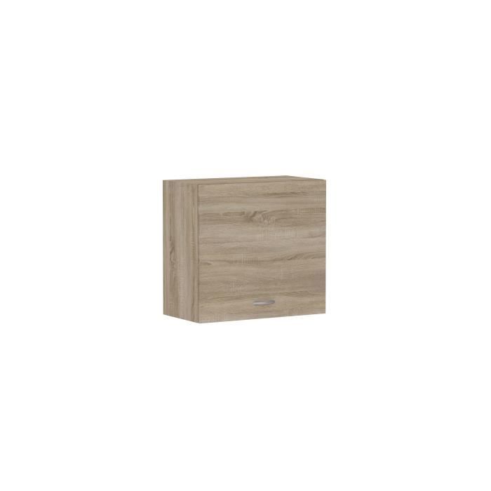 Cuisine complète Mila 7 éléments couleur chêne sonoma avec plan de travail inclus - Longueur 180-240 cm