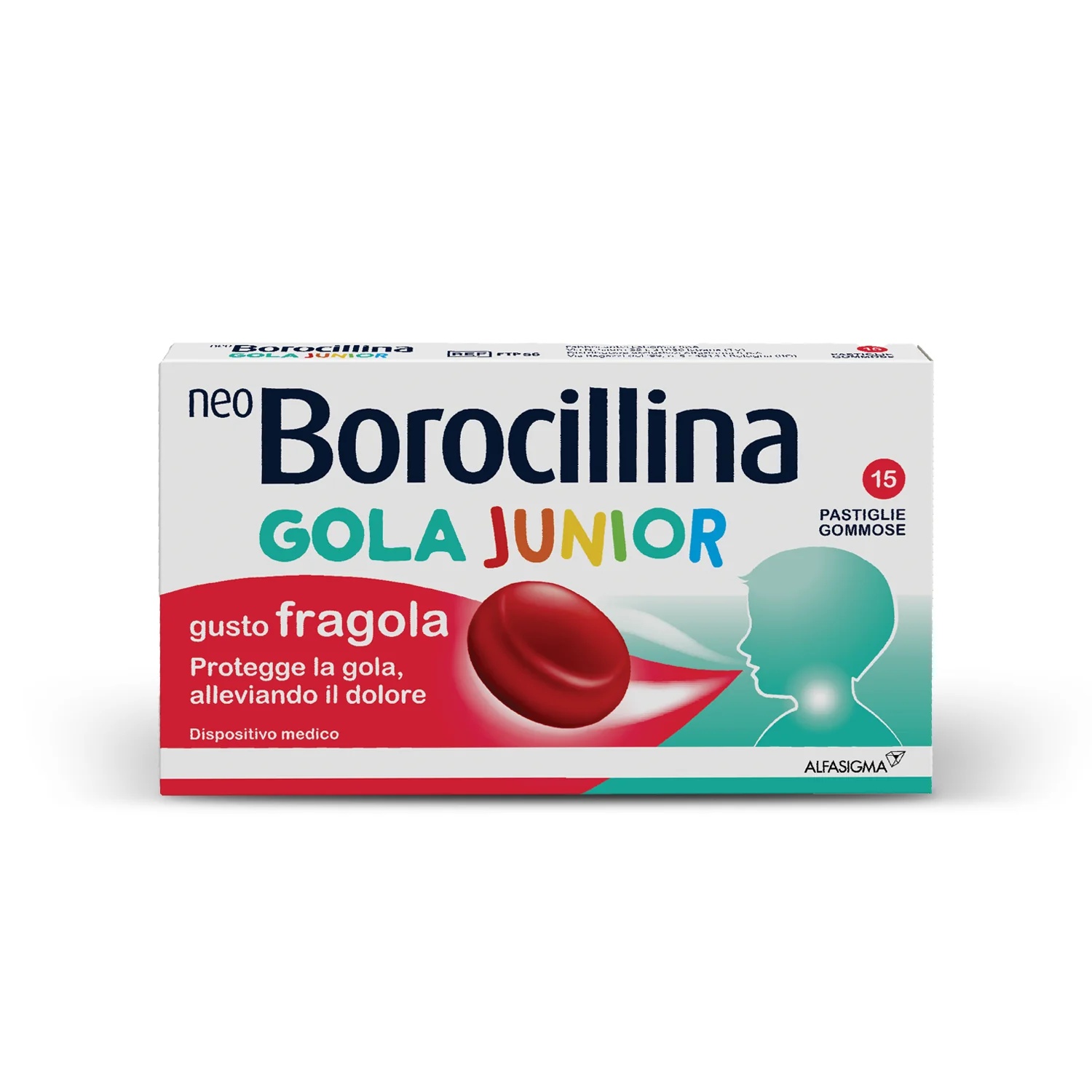 NEOBOROCILLINA NeoBorocillina Gola Junior 15 pastilles gomme fraise