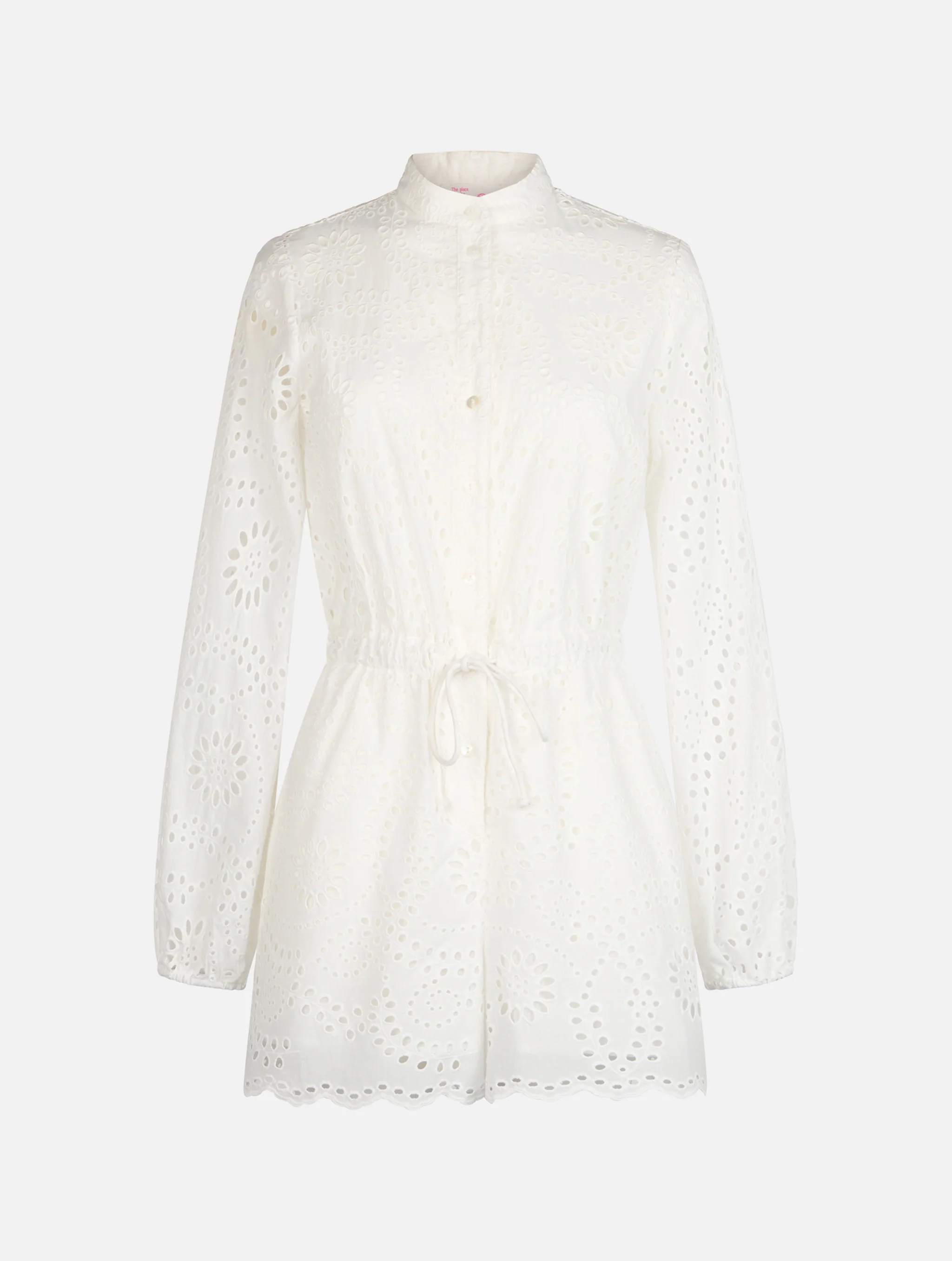 Julian White Sangallo kanten katoenen playsuit voor dames