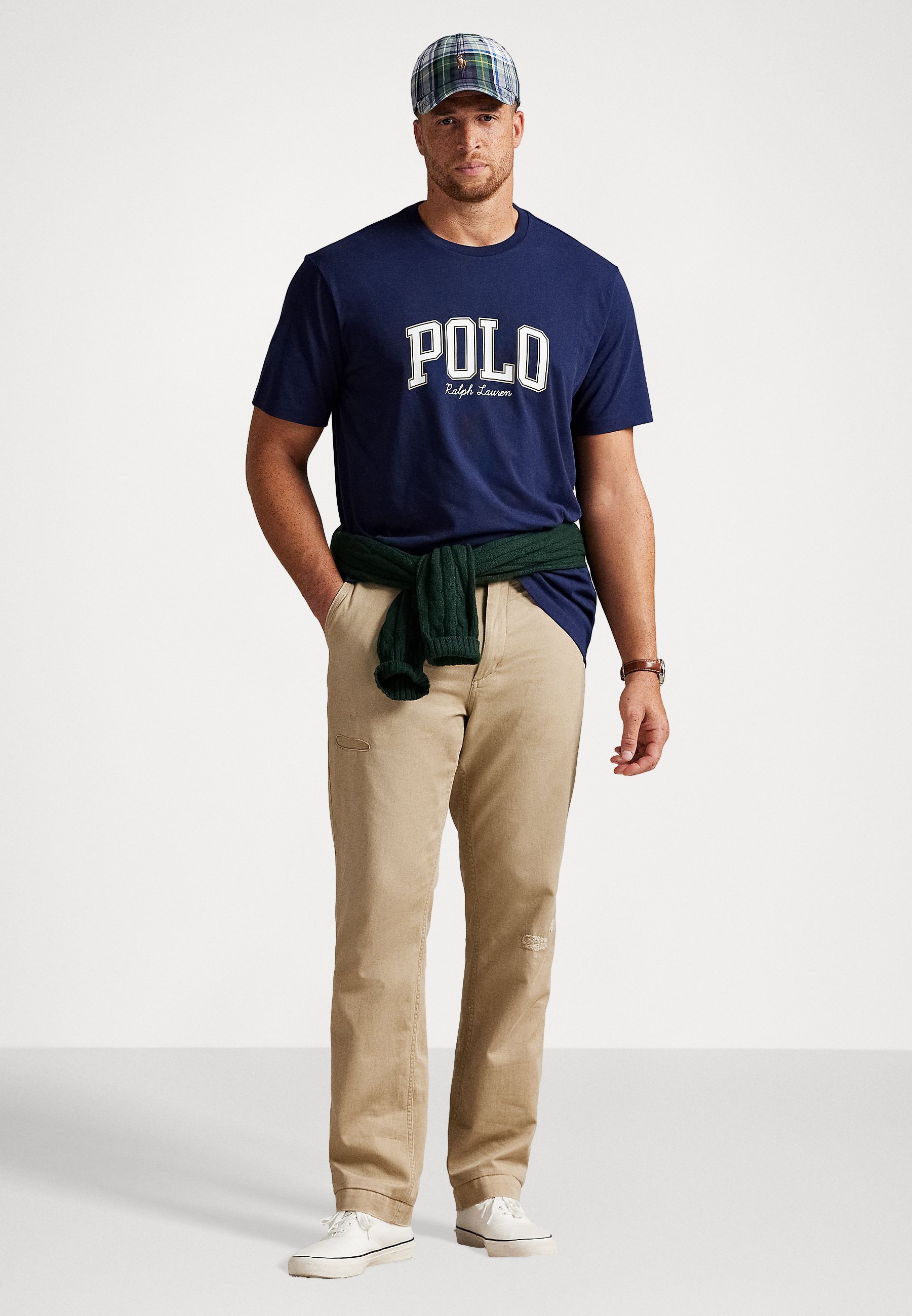 T-shirt Polo Ralph Lauren Big & Tall con logo - T-shirt stampata - blu navy