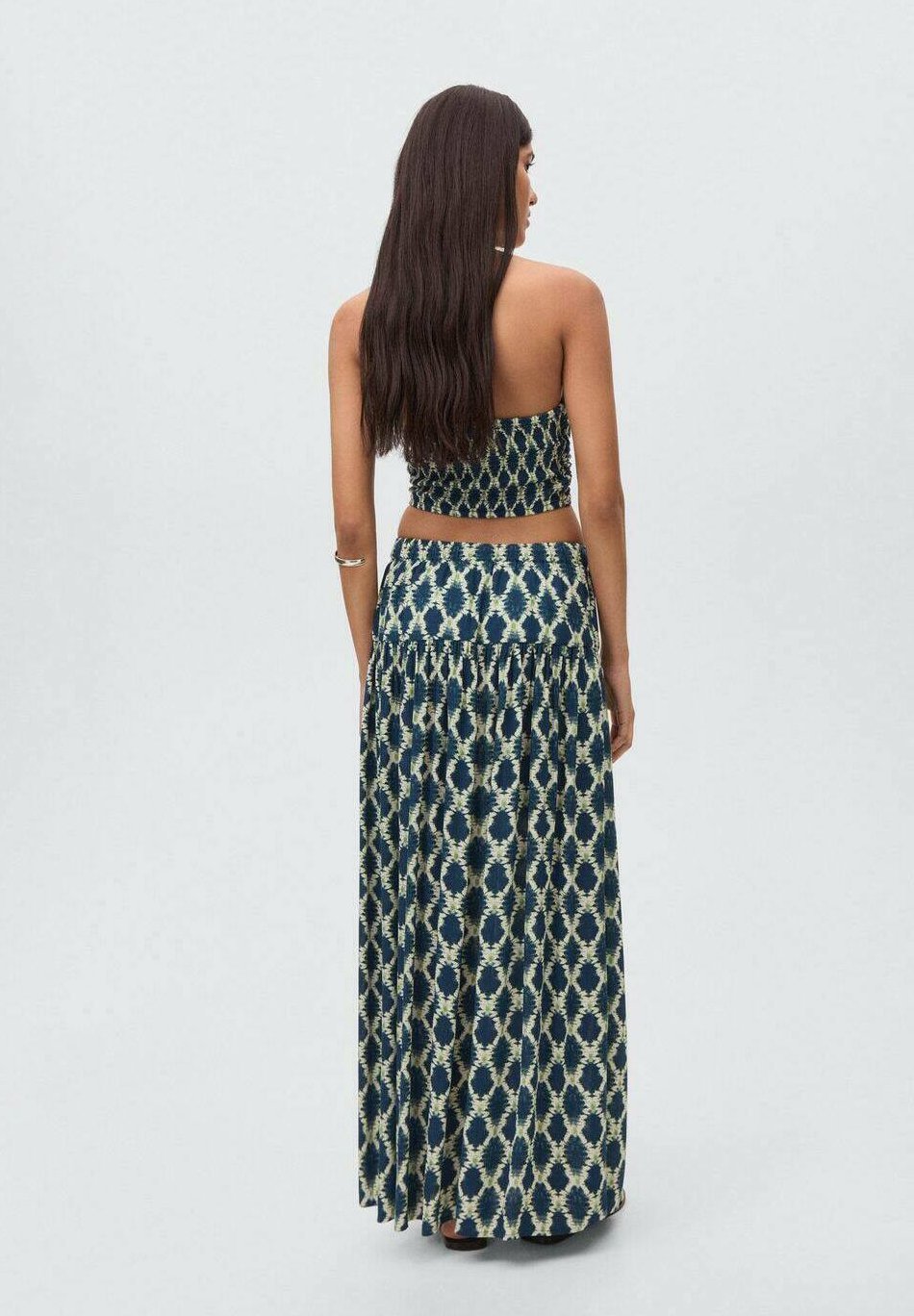 Mango Kids PRINTED - Maxi sukňa - kráľovská modrá