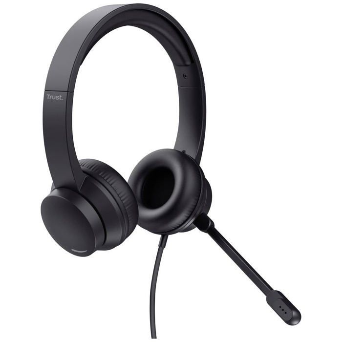 Auriculares USB Trust Ayda - Ligeros - Diadema ajustable - Para chat, Teams, Zoom