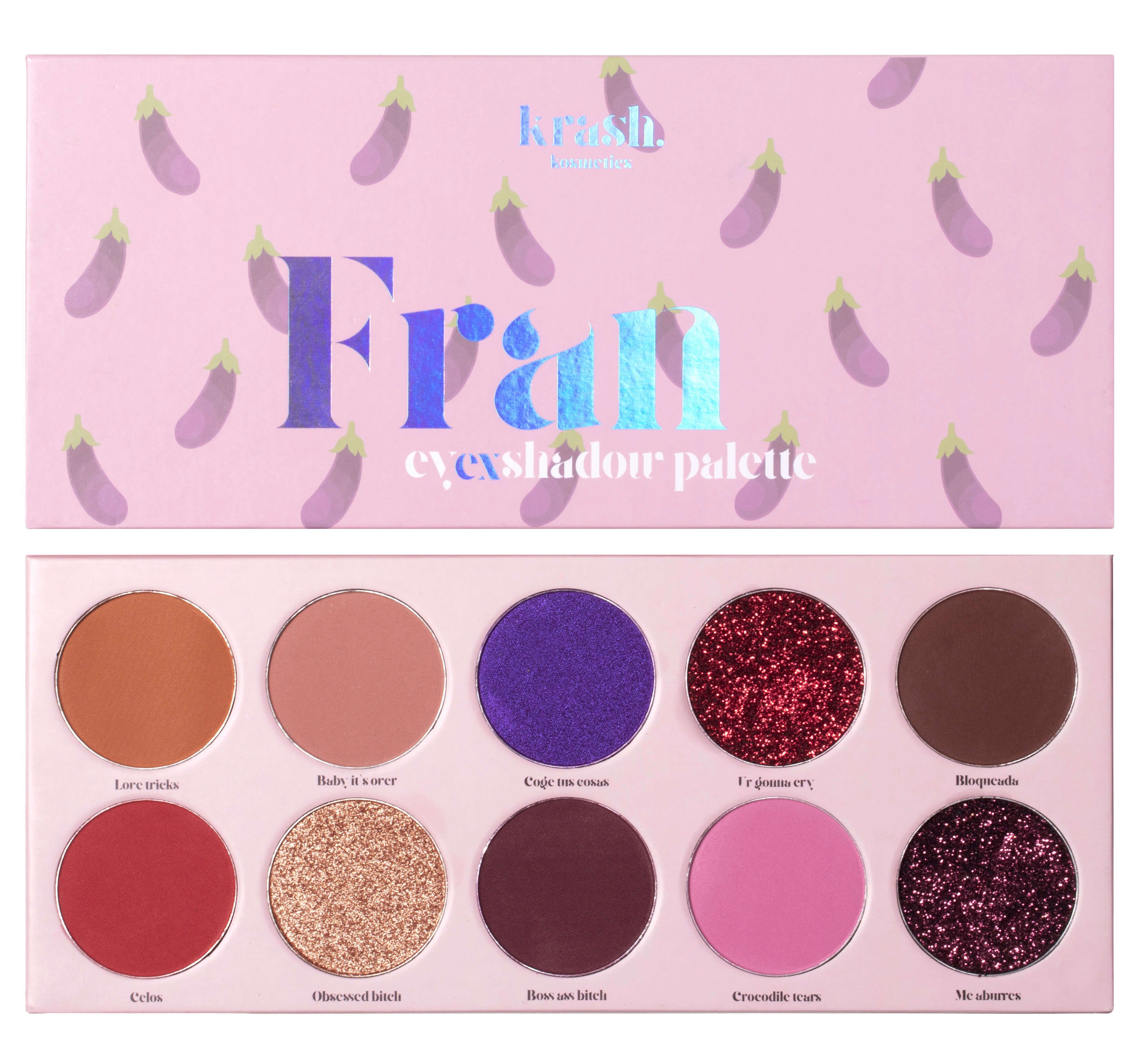 Paleta očných tieňov Fran Palety očných tieňov a líčenie