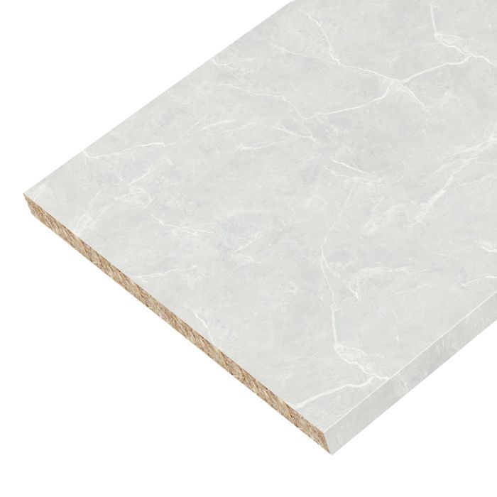 Marble-effect laminate worktop 2770 x 640 x 28 mm - PEFC 75% - Essential range FORESTEA Dimensions: 2770 mm x 640 mm x 28