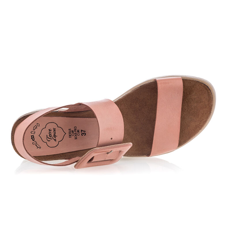  Rosa sandaler / sko med åpen tå til dame