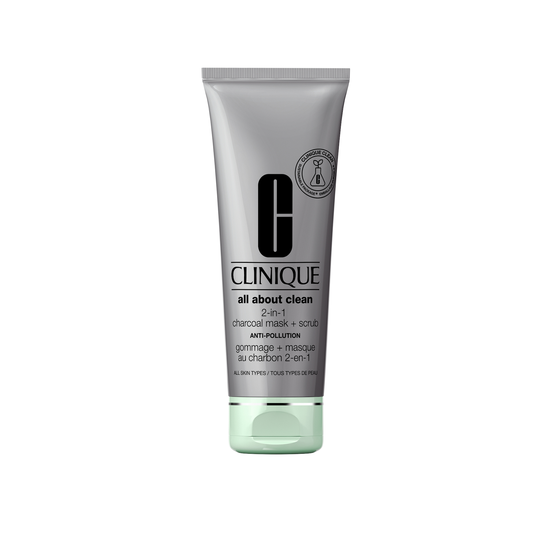 All About Clean maska s aktivnim ugljenom + piling protiv onečišćenja 100 ml - Clinique
