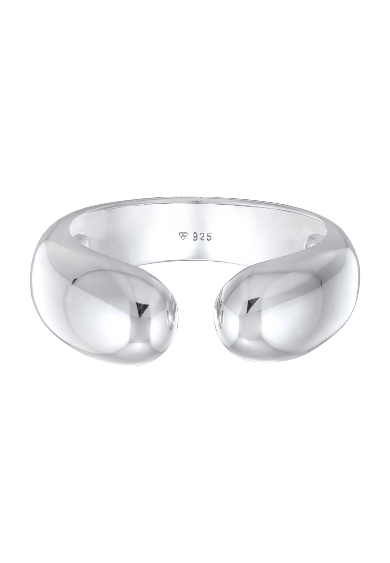 Elli Femmes Bande Ouverte Urban Style en Argent Sterling 925