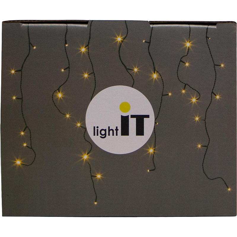Catena luminosa per la casa con 320 cubetti di ghiaccio a LED, luce bianca calda, Numedal