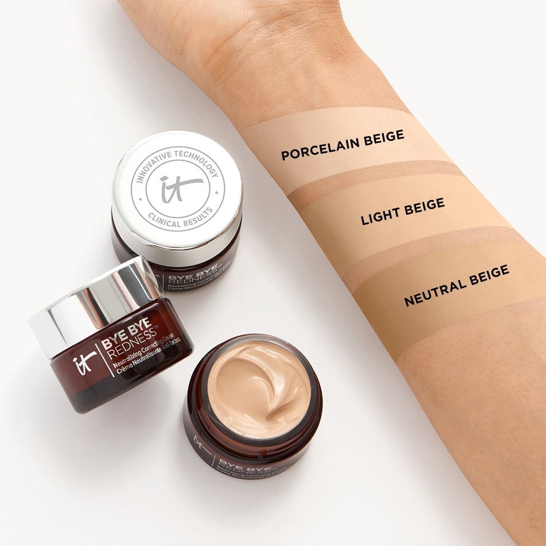 IT Cosmetics tonuotas dieninis kremas BYE BYE Redness™ neutralizuojantis korekcinis kremas – 11 ml