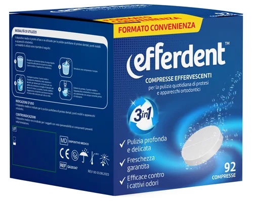 EFFERDENT Efferdent Pikdare Compr Eff 92