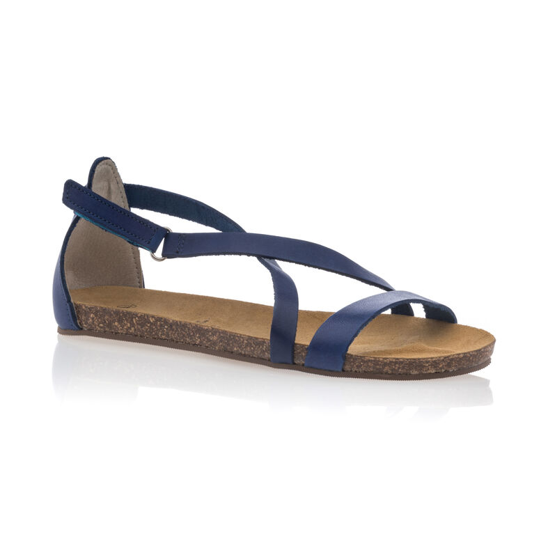 Sandalias azules para mujer / Zapatos de punta abierta