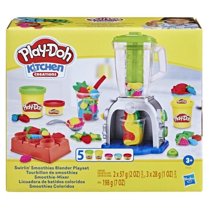 Play-Doh Smoothie Swirl, juguete de cocina de juguete con plastilina, actividades creativas para niños, a partir de 3 años.