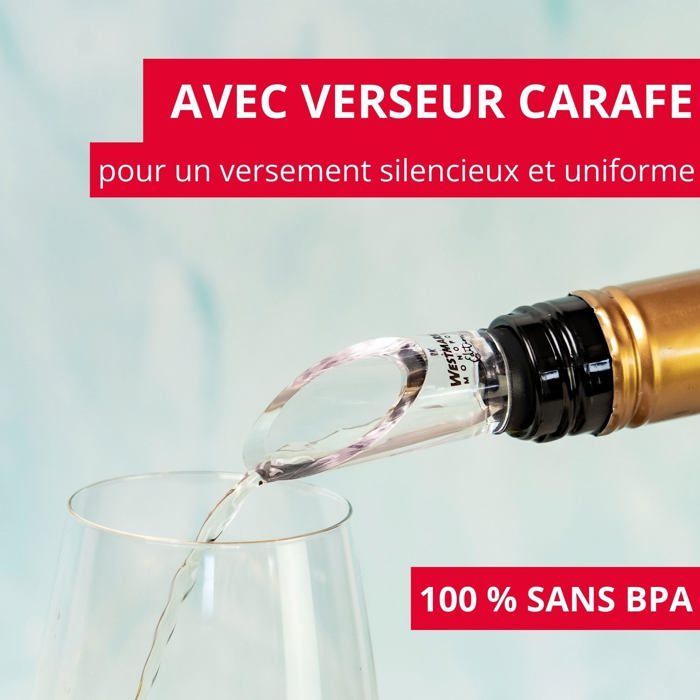 Rafraichisseur à vin - WESTMARK - 52453360 - Maintient le vin frais - Verseur intégré - Facile à nettoyer