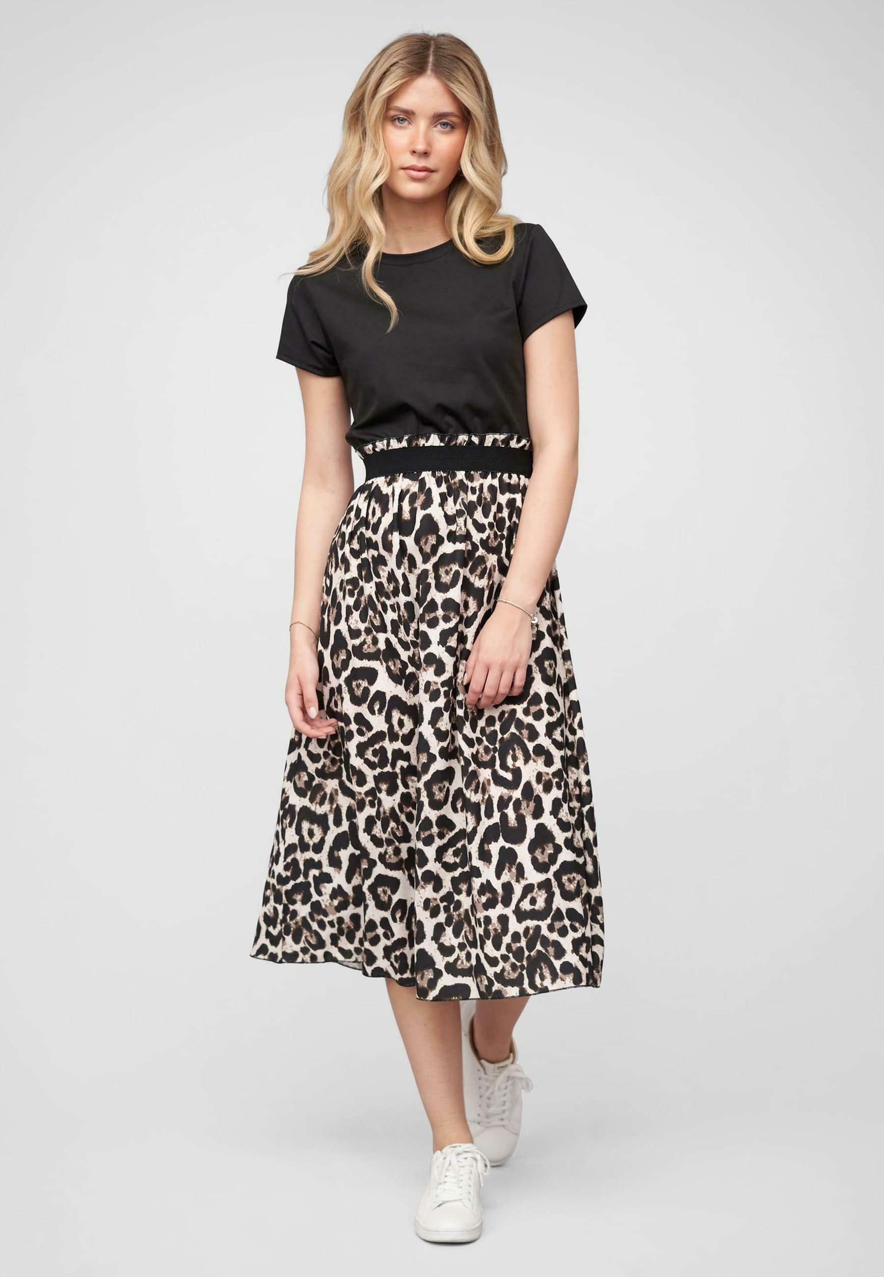 Cloud 5ive Jersey jurk - bruin