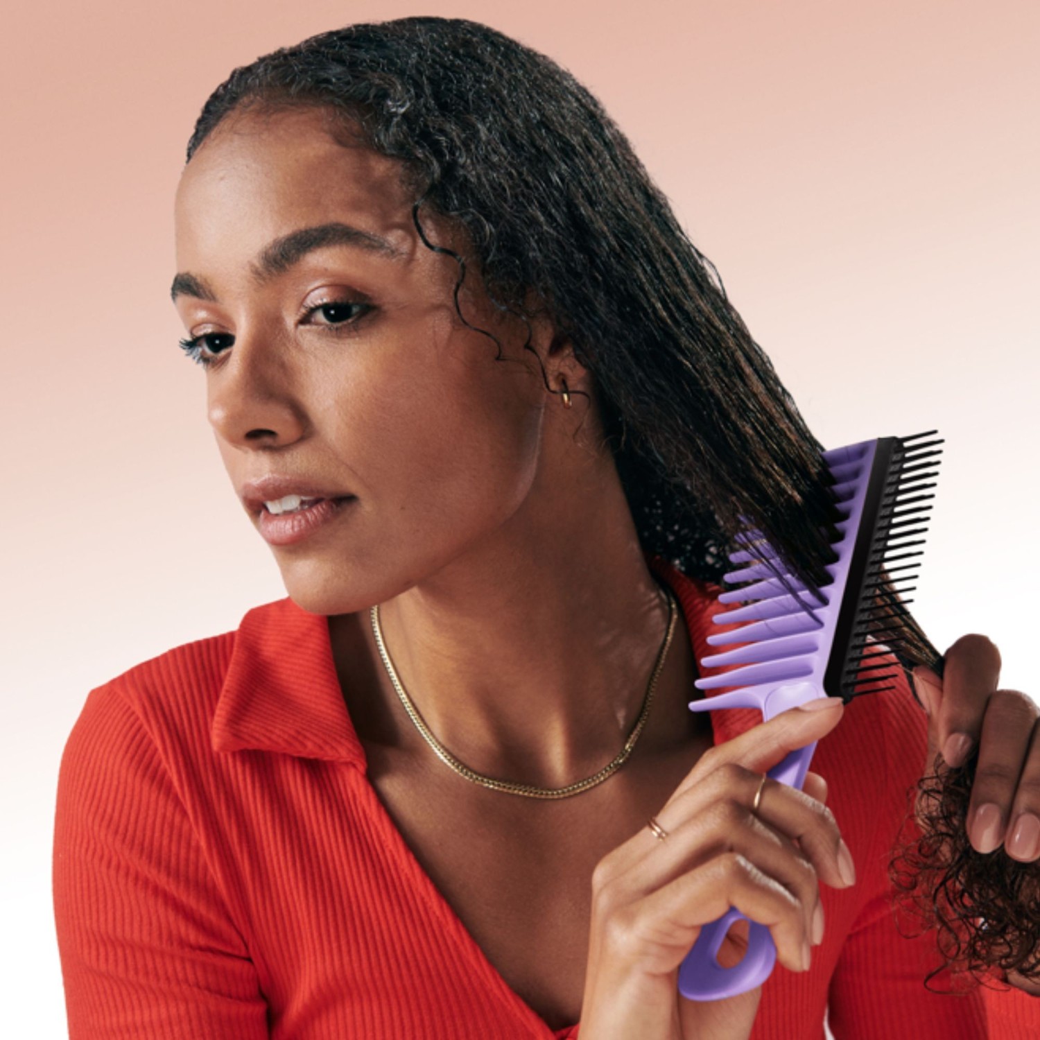 Tangle Teezer Wide Tooth Comb Lilac Black