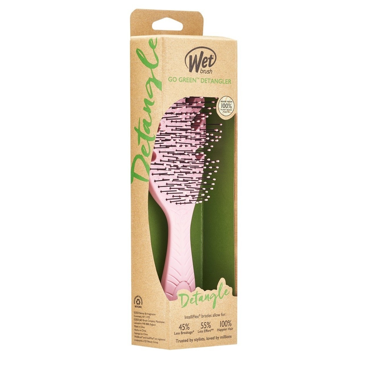 Spazzola districante Wet Brush Go Green - Rosa