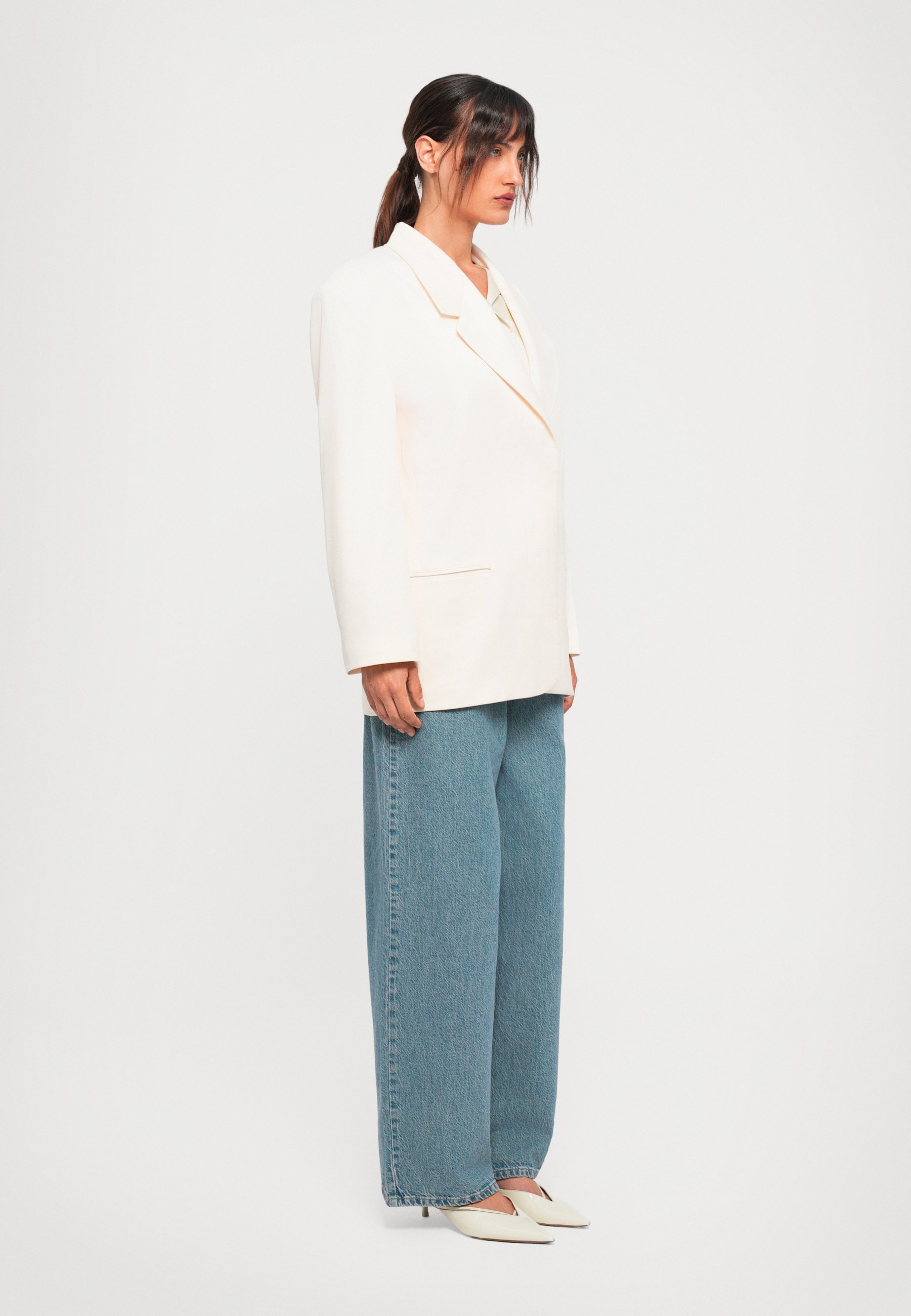 RESTEZ SURDIMENSIONNÉ - Blazer - beige tofu