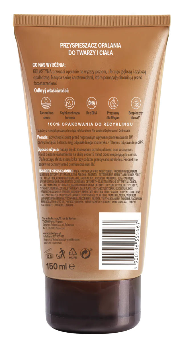 Kolastyna Sun - Przyspieszacz opalania 150 ml