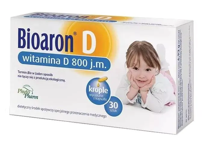 Bioaron D, Witamina D 800 j.m., Kapsułki twist-off
