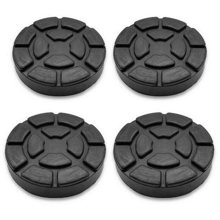 Rubberen pads voor voertuigliften - Virex® - 4 stuks - Diameter 123 mm - Voor 110 mm plaat