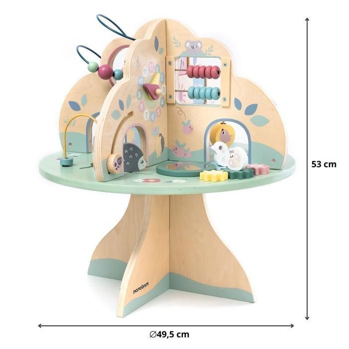 Multi-Game Table - Educational Toy - MAMABRUM - Multifunctional Tree - 4 Activity Zones