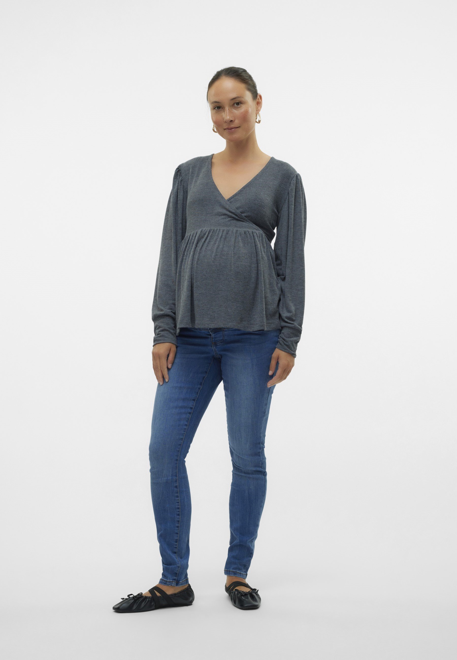 MAMALICIOUS MLMILA - Jeans slim fit - denim blu medio