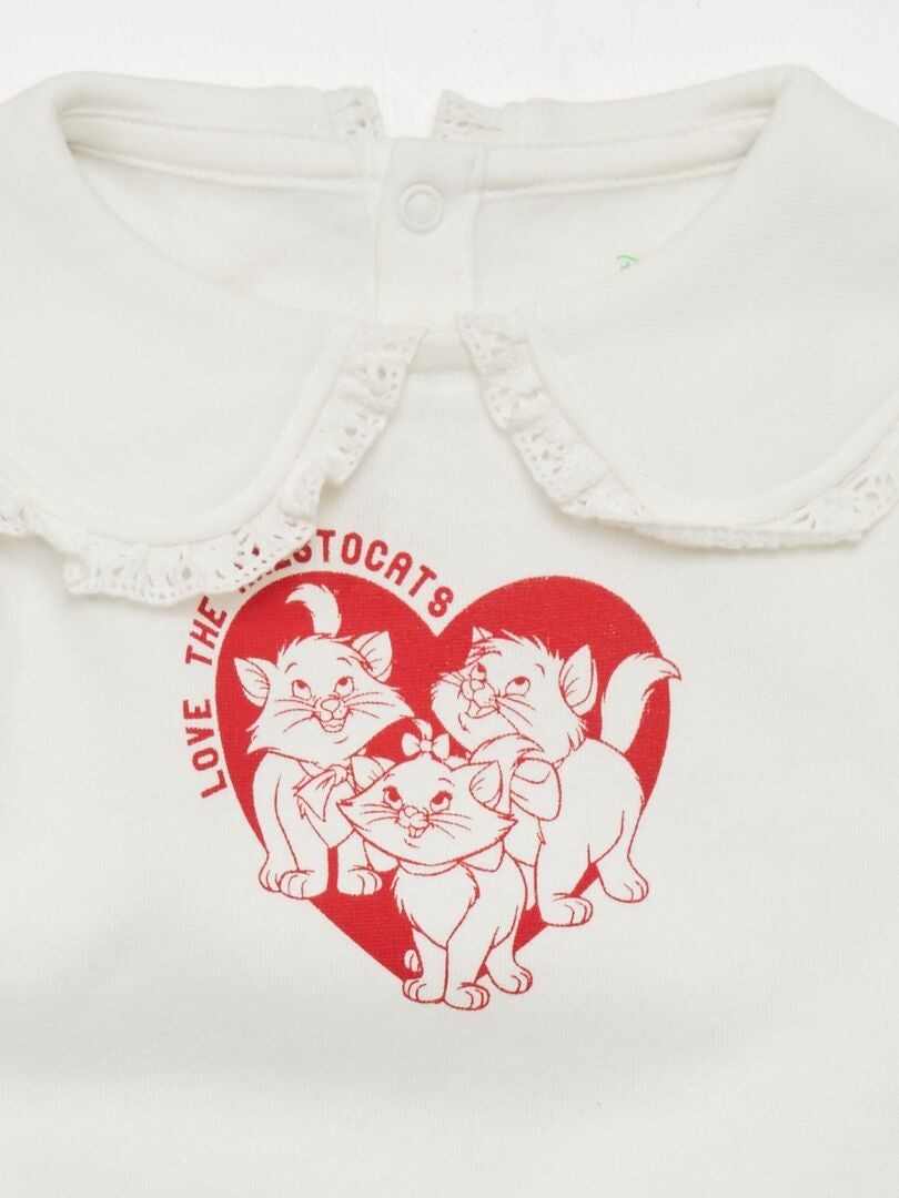 Disney 'Minou' fleece sweatshirt - wit