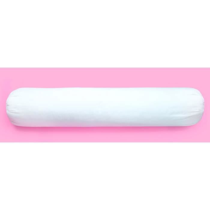 Cojín cilíndrico firme de algodón, antiácaros - 90 cm - Todas las estaciones - MORTREUX