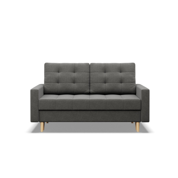 Sofa 2-osobowa, Rozkładana, Kolor Szary