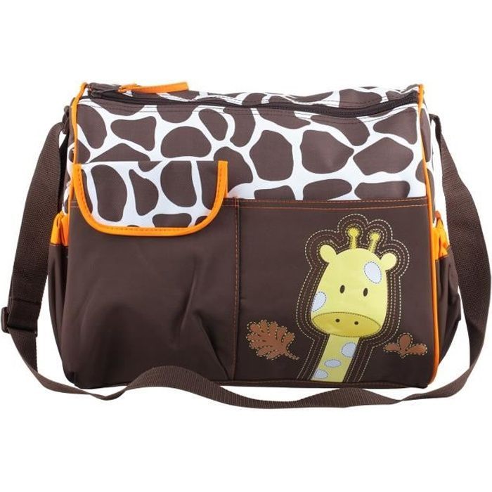 Borsa fasciatoio TRIXES - Design giraffa - 7 tasche - Tracolla regolabile